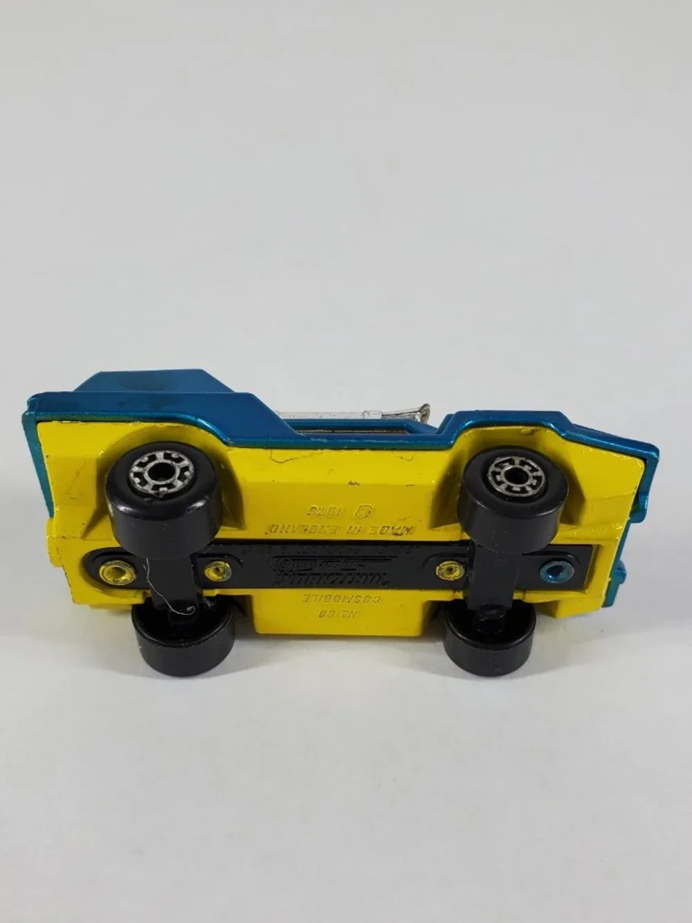 Vintage Matchbox Lesney Superfast Number 68 Cosmobile Metallic Blue & Yellow
